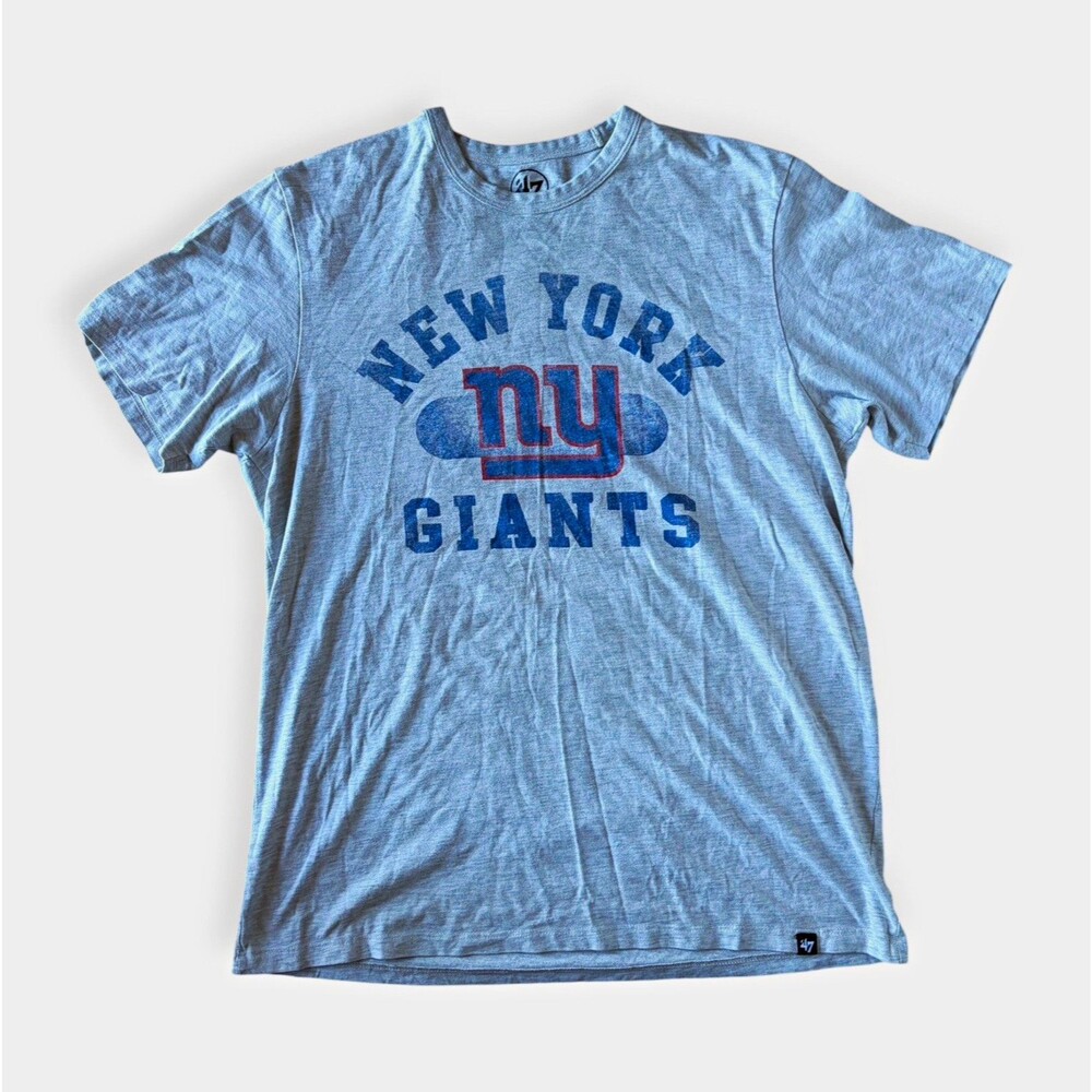 ’47 New York Giants Gray Short Sleeve T-Shirt Men’s Size M NFL Football
